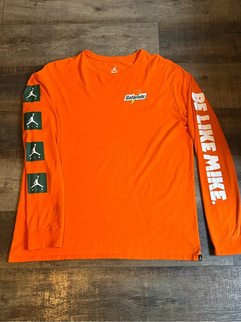 Jordan x Gatorade Orange Long Sleeve Crewneck Shirt